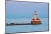 Chicago Harbor Light.-rudi1976-Mounted Photographic Print