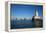 Chicago Harbor Lighthouse with skyscraper in the background, Lake Michigan, Chicago, Cook County...-Panoramic Images-Framed Premier Image Canvas