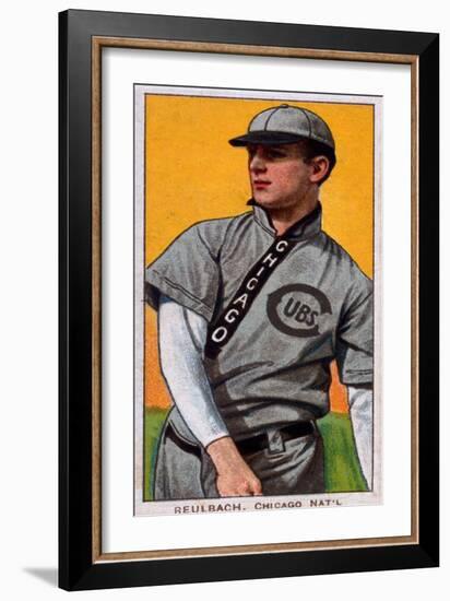 Chicago, IL, Chicago Cubs, Ed Reulbach, Baseball Card-Lantern Press-Framed Art Print