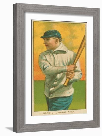 Chicago, IL, Chicago White Sox, Chick Gandil, Baseball Card-Lantern Press-Framed Art Print