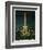Chicago, Illinois, Exterior View of the Waterworks Tower on Michigan Blvd at Night-Lantern Press-Framed Art Print