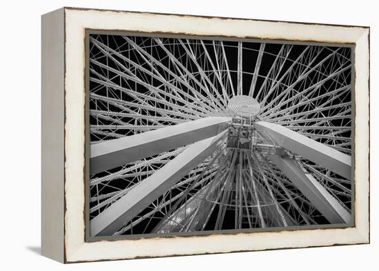 Chicago, Illinois. Ferris Wheel at Navy Pier on Lake Michigan-Rona Schwarz-Framed Premier Image Canvas