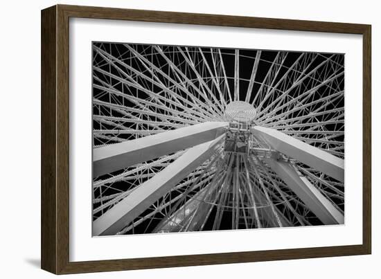 Chicago, Illinois. Ferris Wheel at Navy Pier on Lake Michigan-Rona Schwarz-Framed Photographic Print