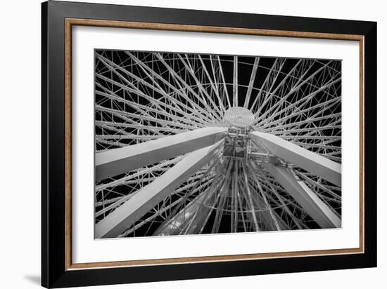 Chicago, Illinois. Ferris Wheel at Navy Pier on Lake Michigan-Rona Schwarz-Framed Photographic Print