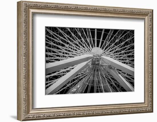 Chicago, Illinois. Ferris Wheel at Navy Pier on Lake Michigan-Rona Schwarz-Framed Photographic Print