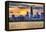 Chicago, Illinois - Moody Skyline-Lantern Press-Framed Stretched Canvas