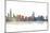 Chicago Illinois Skyline BW 1-Marlene Watson-Mounted Giclee Print