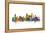 Chicago Illinois Skyline-Michael Tompsett-Framed Stretched Canvas