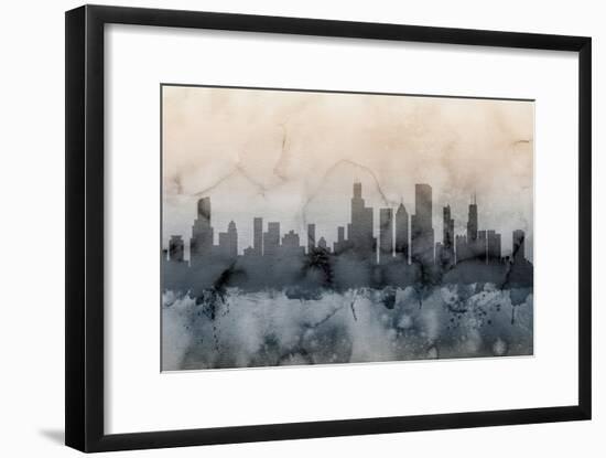 Chicago Illinois Skyline-Michael Tompsett-Framed Art Print