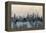 Chicago Illinois Skyline-Michael Tompsett-Framed Stretched Canvas