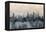 Chicago Illinois Skyline-Michael Tompsett-Framed Stretched Canvas