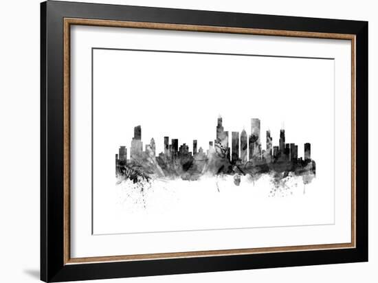 Chicago Illinois Skyline-Michael Tompsett-Framed Art Print