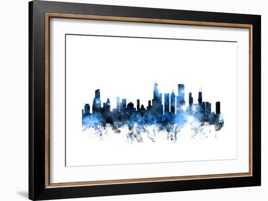 Chicago Illinois Skyline-Michael Tompsett-Framed Art Print