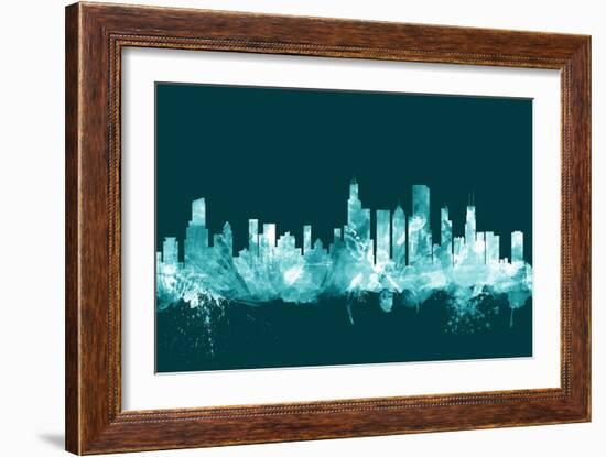 Chicago Illinois Skyline-Michael Tompsett-Framed Art Print