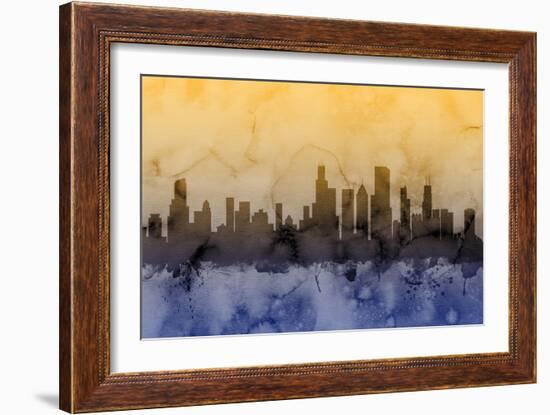 Chicago Illinois Skyline-Michael Tompsett-Framed Art Print