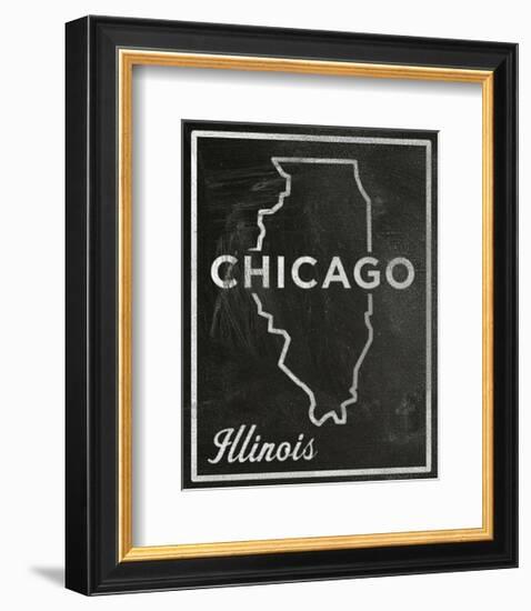 Chicago, Illinois-John Golden-Framed Giclee Print