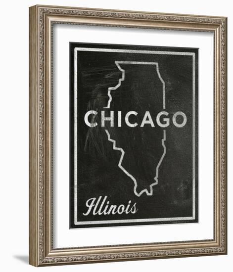 Chicago, Illinois-John Golden-Framed Giclee Print