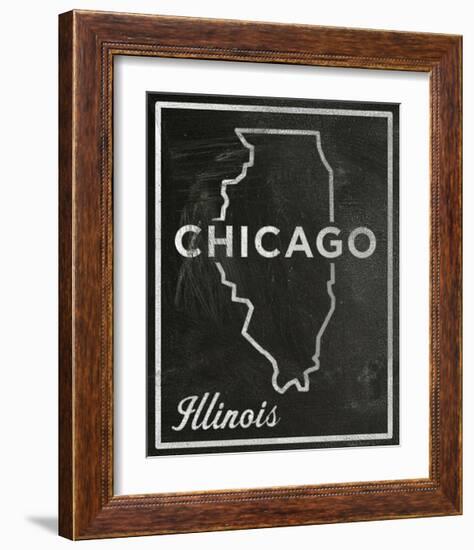 Chicago, Illinois-John Golden-Framed Giclee Print