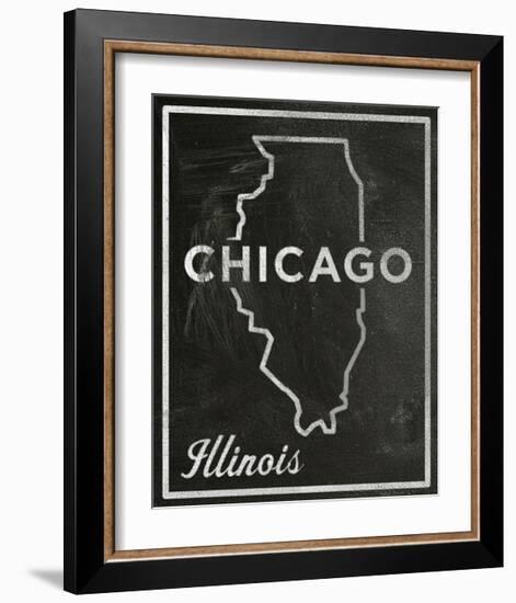 Chicago, Illinois-John Golden-Framed Giclee Print
