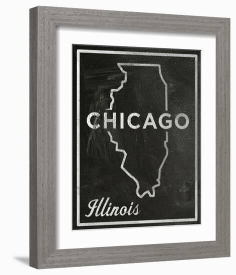 Chicago, Illinois-John Golden-Framed Giclee Print