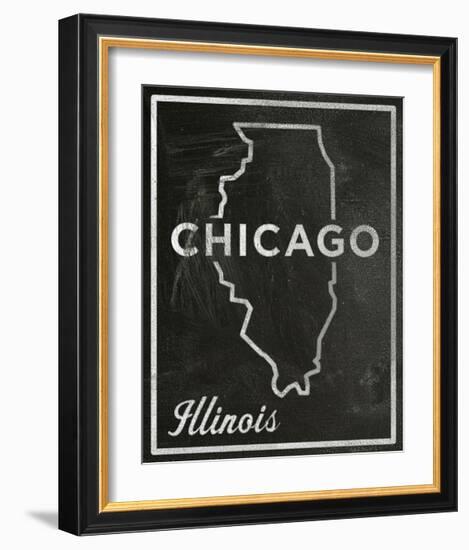 Chicago, Illinois-John Golden-Framed Giclee Print