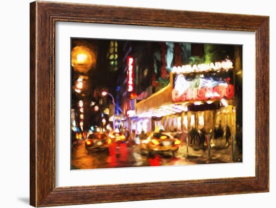 Chicago - In the Style of Oil Painting-Philippe Hugonnard-Framed Giclee Print