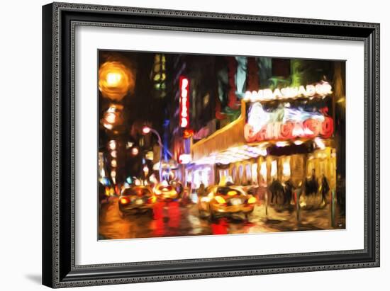 Chicago - In the Style of Oil Painting-Philippe Hugonnard-Framed Giclee Print