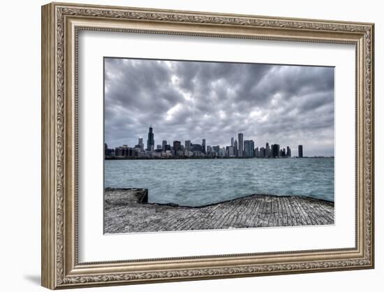 Chicago & Lake Michigan-null-Framed Art Print