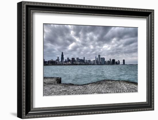 Chicago & Lake Michigan-null-Framed Art Print