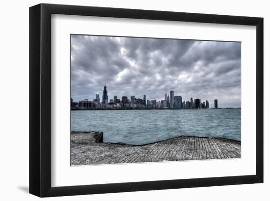 Chicago & Lake Michigan-null-Framed Art Print