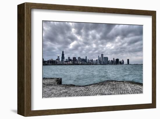 Chicago & Lake Michigan-null-Framed Art Print
