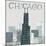 Chicago Landmarks I-Michael Mullan-Mounted Art Print