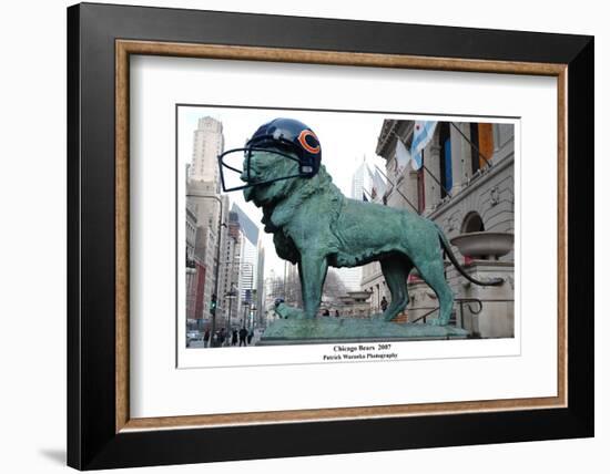 Chicago Lions In Chicago Bears Helmet-Patrick Warneka-Framed Photographic Print