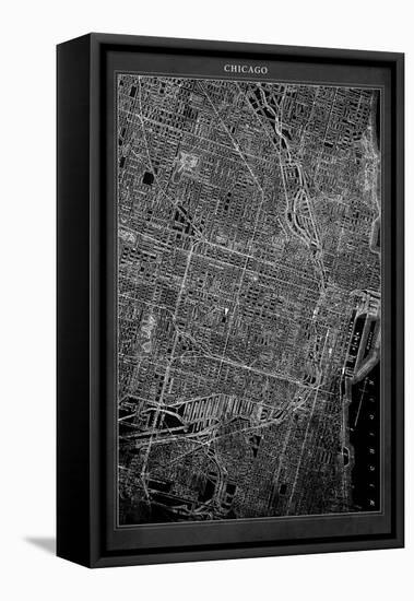 Chicago Map-GI ArtLab-Framed Premier Image Canvas