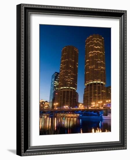 Chicago Marina Towers-Patrick Warneka-Framed Photographic Print