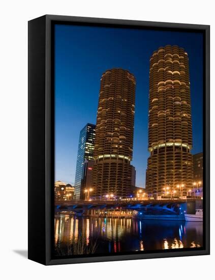 Chicago Marina Towers-Patrick Warneka-Framed Premier Image Canvas