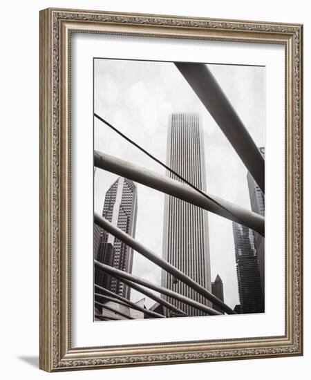 Chicago Monotone III-Sonja Quintero-Framed Photographic Print