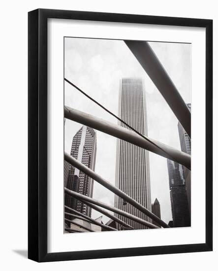 Chicago Monotone III-Sonja Quintero-Framed Photographic Print