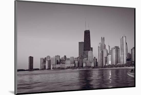 Chicago Morning BW-Steve Gadomski-Mounted Photographic Print