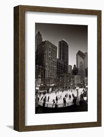 Chicago Park Skate BW-Steve Gadomski-Framed Photographic Print