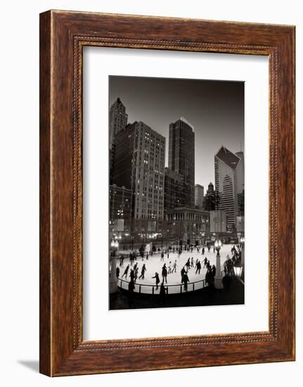 Chicago Park Skate BW-Steve Gadomski-Framed Photographic Print