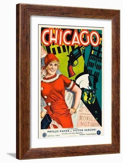 Chicago, Phyllis Haver on Swedish Poster Art, 1927-null-Framed Art Print