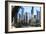 Chicago River and Towers of the West Loop Area-Amanda Hall-Framed Photographic Print