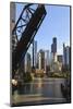 Chicago River and Towers of the West Loop Area-Amanda Hall-Mounted Photographic Print