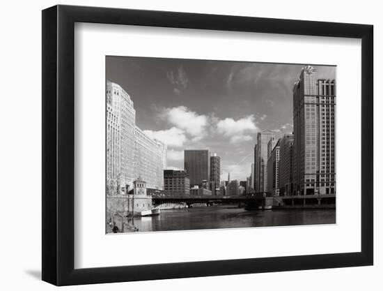 Chicago River Bend-Patrick Warneka-Framed Photographic Print