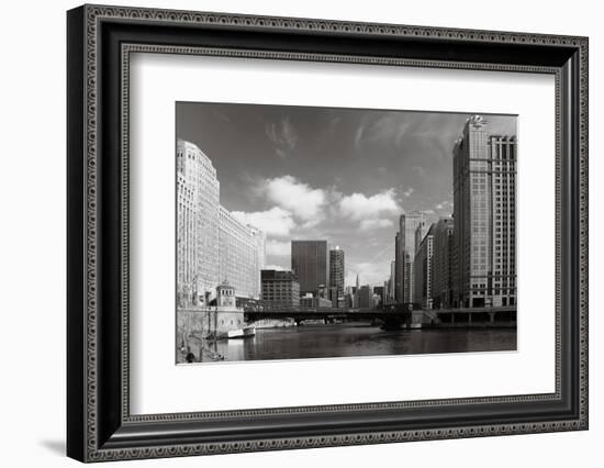 Chicago River Bend-Patrick Warneka-Framed Photographic Print