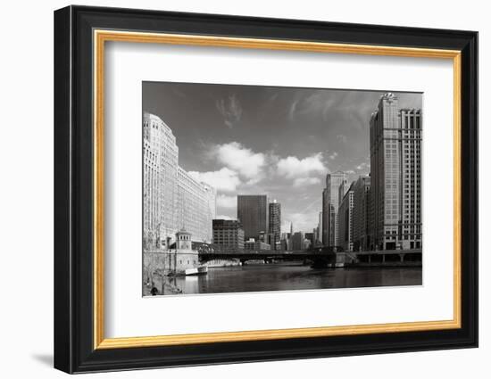 Chicago River Bend-Patrick Warneka-Framed Photographic Print