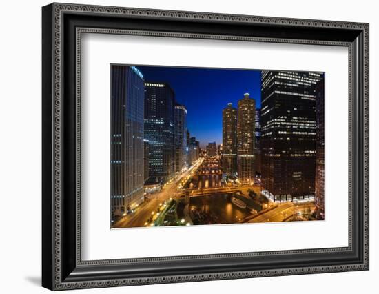 Chicago River Bend-Steve Gadomski-Framed Photographic Print