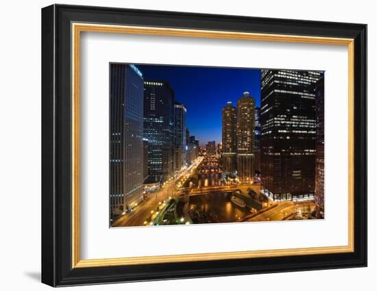 Chicago River Bend-Steve Gadomski-Framed Photographic Print