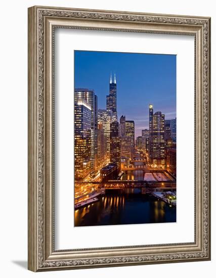 Chicago River City View-Steve Gadomski-Framed Photographic Print